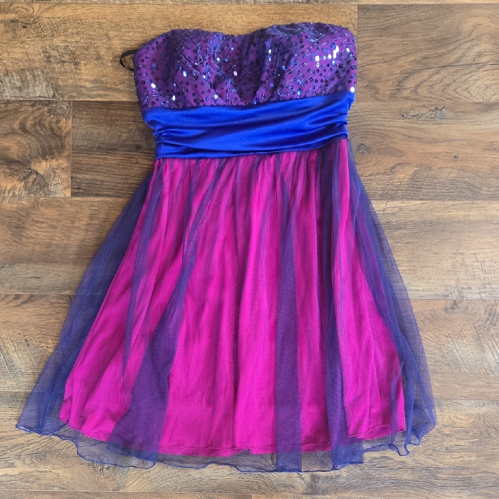 Byline Strapless Prom Dress